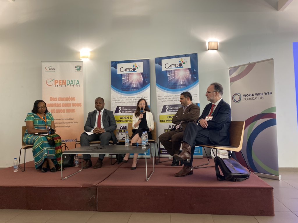 À panel haute niveau #CAFDO2019 on parle de l’importance de open data @IDRC_AFRIQUE