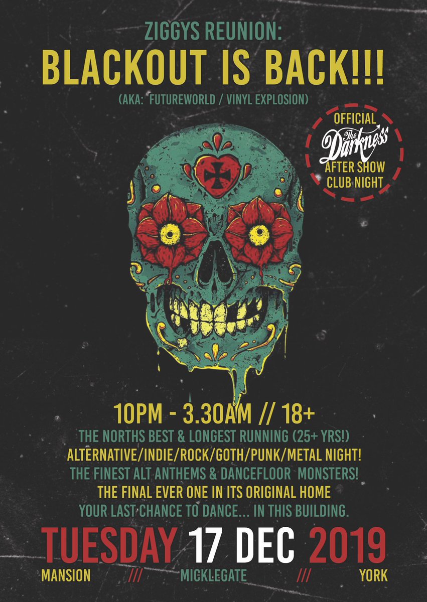 Blackout Ziggys reunion TONIGHT YORK