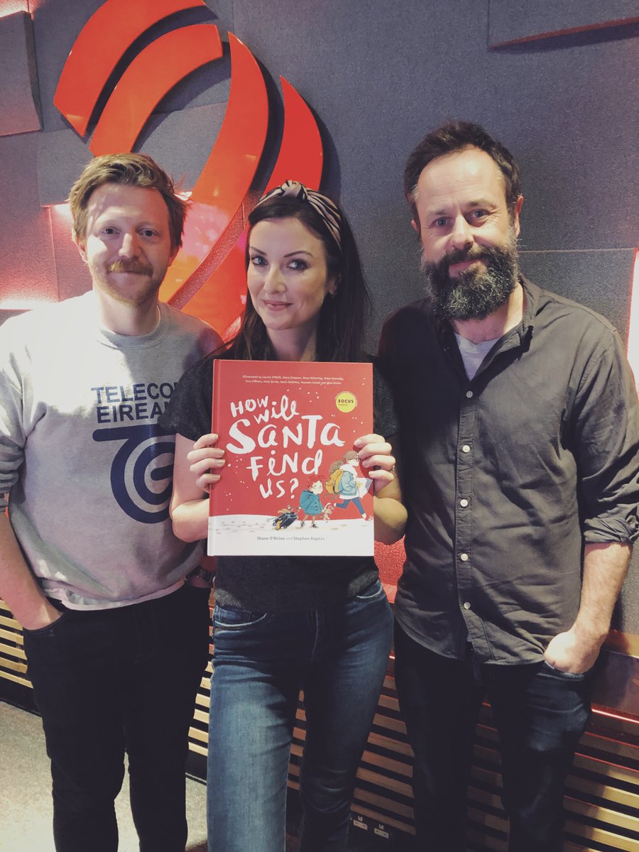 howwillsanta's tweet photo. Thanks so much to the wonderful @JenniferMaguire and all at @RTE2fm for having @ShaneDCB and @teenwolfrogers onto chat about / shamelessly sell #HowWillSantaFindUs. Only one weekend to go before Christmas so please get out and buy a copy or two. All profits go to @FocusIreland. https://t.co/pJi7oXCKjR