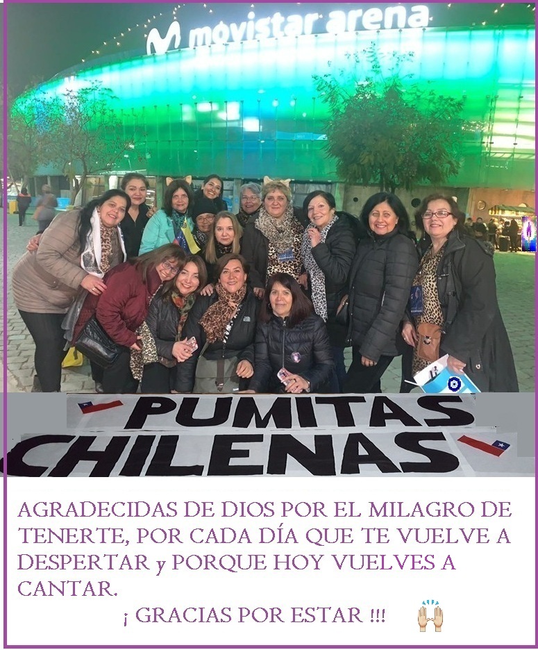 veropuma1's tweet photo. @pumacecilia@Soyelpuma@ @PumitaTv @MarisolIbacache @kritoescorza @angellapea1 @pumitacecilia @JackePlaz @Sandielatorrel2 @Verodominguezr @verosamo329 @pumitaamalia https://t.co/fgtNNIdVSw