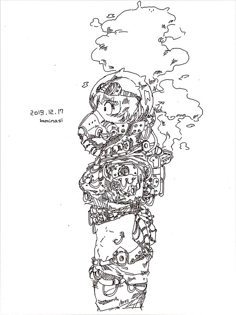 松村さんの 「ガスマスクの描き方」 すごく楽しい #バーチャルペンギン