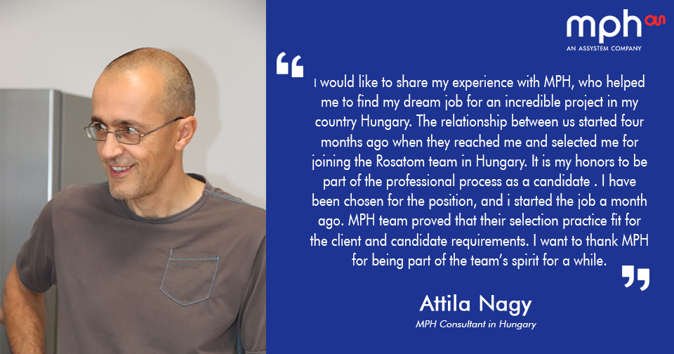 mph_global's tweet photo. #MPHConsultants

Attila Nagy is working for Rosatom on a project in Hungary. Here is his experience with MPH! 
Thank you for choosing us, and we wish you the best for your new position!

#MPH #ExpertsBeyondBorders #Hungary #Consultants https://t.co/Z9JVljzOU3
