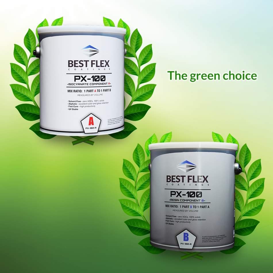 Compared to other types of protective coatings, our 100% solid PX-100 polyaspartic product is environmentally friendly as it contains no VOCs/CFCs and is solvent free🌱!

Best Flex protects while ensuring the well-being of our planet🌎.

More details here: bit.ly/BestFlexBenefi…