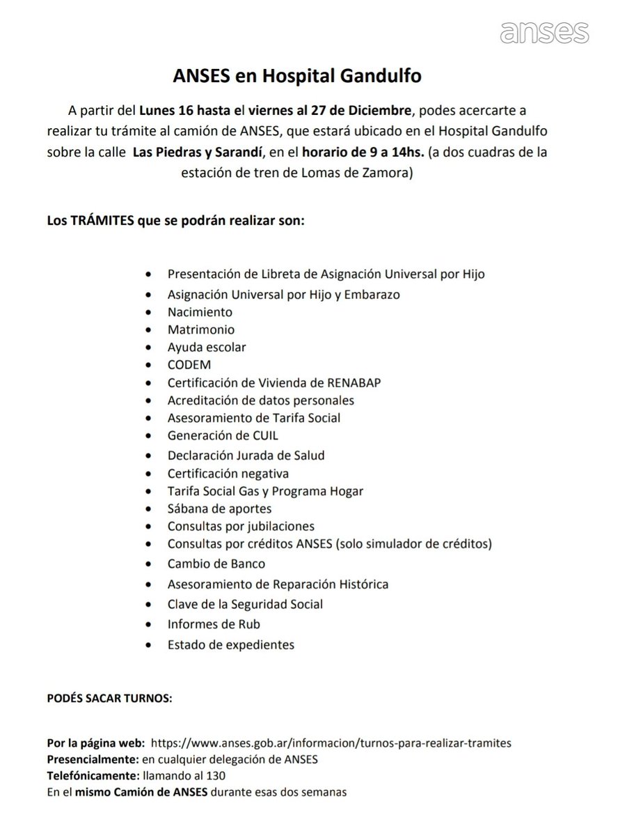 ale_turdera's tweet photo. ANSES EN EL HOSPITAL GANDULFO @HIGAGandulfo @MunicipioLdeZ @minsaurralde @VanoliAlejandro @ansesgob https://t.co/vJMLf2i9cG