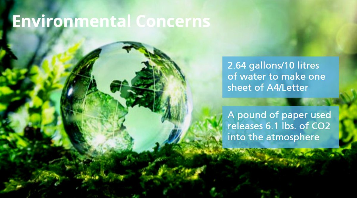 Wasted paper results in unnecessary print costs &amp; wasted paper that has an environmental impact! #lesspaper #printmanagement #controlsuite #environment
