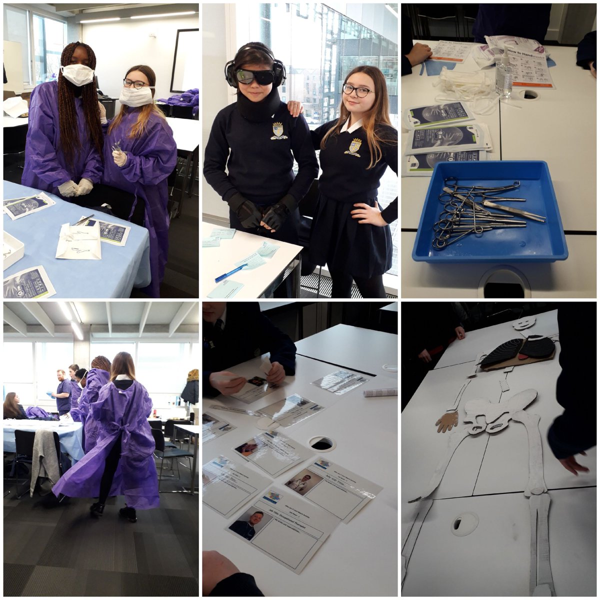 Great day at MMU gaining an insight into careers in healthcare @allsaintsccduk