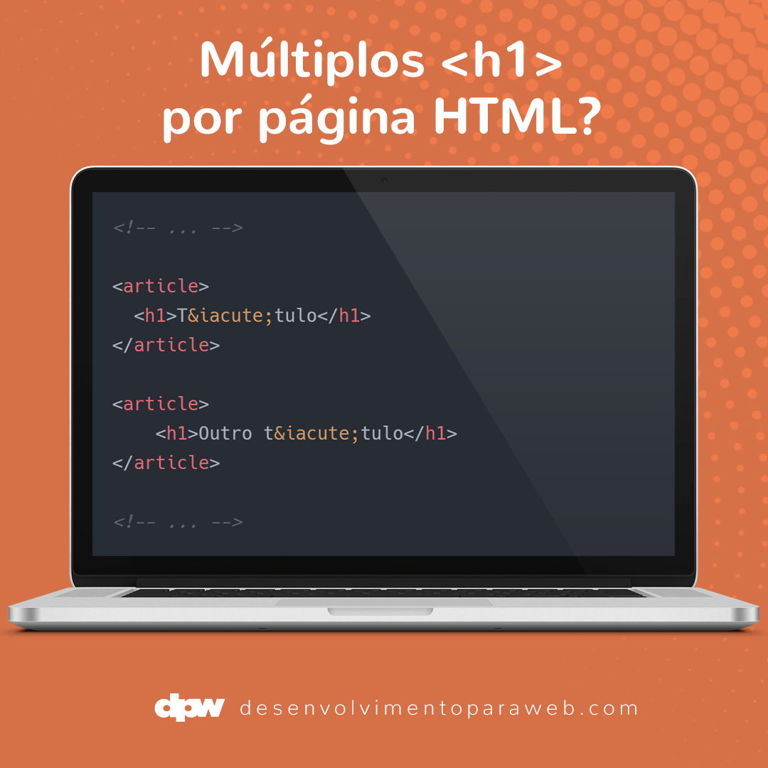 desenvolvweb's tweet photo. Desde HTML5, não é considerado erro ou má prática usar múltiplas tags <h1> em um documento HTML.

- Na página inicial, use somente uma <h1>
- Para as demais páginas, você pode usar várias

#html #htmlcoding #html5 #htmlcode #htmldev #htmldeveloper #htmlforbabies #basicodaweb https://t.co/faKzakluvE