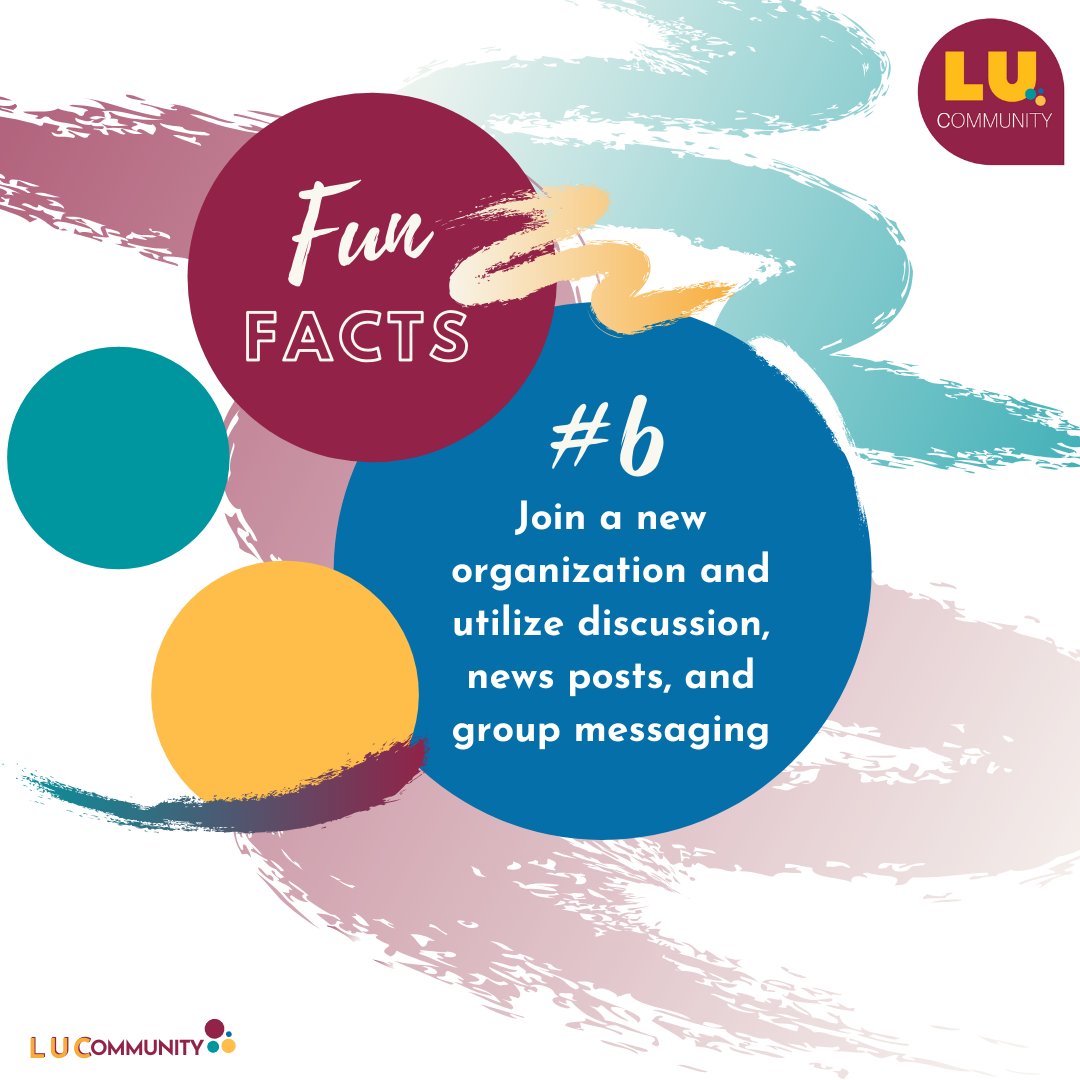 LUCommunity is all about connecting, building, and engaging with your peers! 1.14.2020.