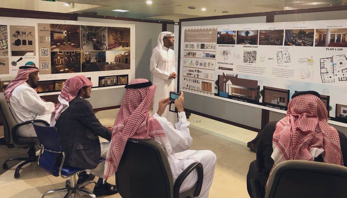 IAU_Arch's tweet photo. لقطات من المناقشة النهائية لطلاب السنة الرابعه لقسم العمارة الداخلية بـ #كلية_العمارة_والتخطيط 

وذلك بحضور سعادة عميد الكلية د.طارق الرواف وسعادة م.سعيد القرني @D10sdesign
ورئيس القسم د.عادل بورقة .

سائلين المولى التوفيق لمهندسي  المستقبل 

#جامعة_الامام_عبد_الرحمن_بن_فيصل https://t.co/AFcLR2xqJa
