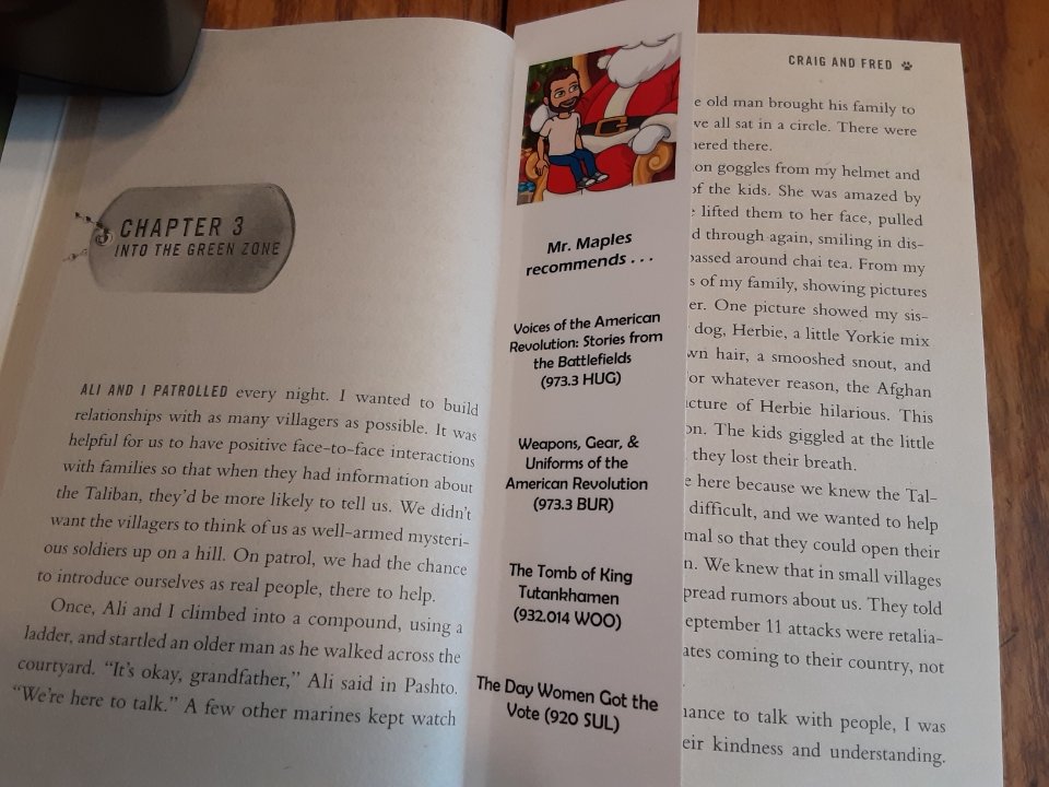 LibraryShms's tweet photo. Thank you @Dmapes5 for helping me read Craig and Fred by Craig Grossi & @FredTheAfghan. It's the perfect positive story for a snowy day when you're feeling under the weather (literally & figuratively). #SHMSMavsRead #ReadingIsElemental https://t.co/PBXmSu47m2