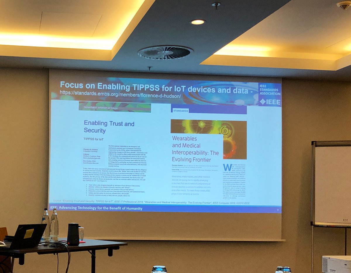 chrisma0's tweet photo. Learning about TIPPSS (Trust, Identity, Privacy, Protection, Safety & Security) for IoT devices from @Flo4Princeton at the @IEEESA Standards Impact Event in Berlin. @IEEEorg @FDHint https://t.co/isy2hs2Sy2