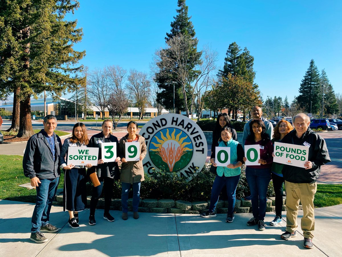 AutomationAnywh's tweet photo. This holiday season, we're teaming up with local charities to give back to our community.
Today our employees volunteered at the @2ndharvest of Silicon Valley where they sorted 3⃣,9⃣0⃣0⃣ pounds of food! 🍽👏 Go team, go! #GoBeGreat #GoGiveBack https://t.co/ZePt3YkrVv