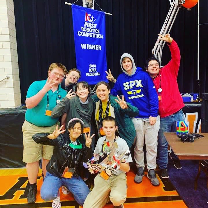 stpiusxhskc's tweet image. Congrats to the SPX Robotics Team - 3rd Place at State Qualifiers - headed to State! #spxkc #spxkcrobotics #warriorpride