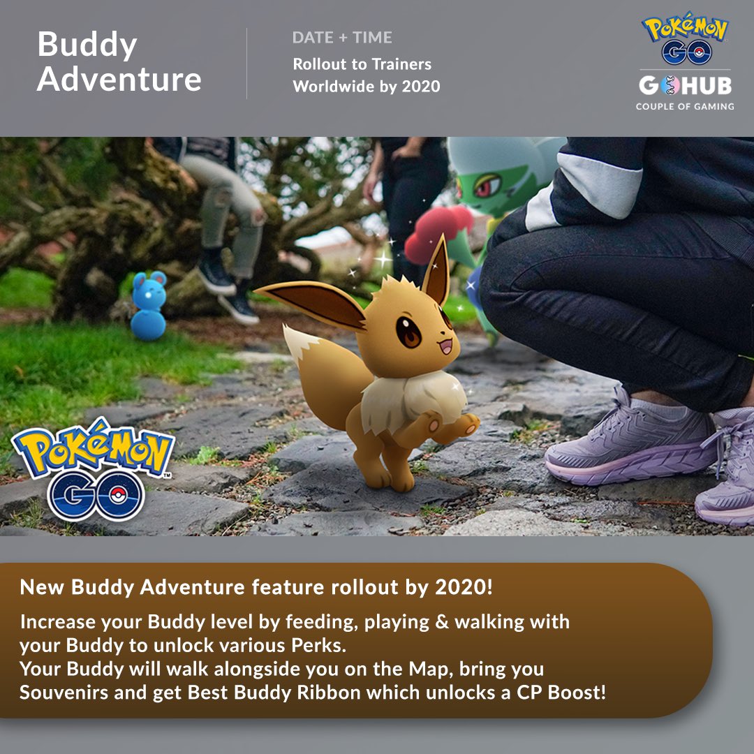 Couple Of Gaming The Upcoming Pokemongobuddy Feature Has Just Been Revealed And It Has So Many Things To Offer Have Your Buddy On Your Side Walking With You Get
