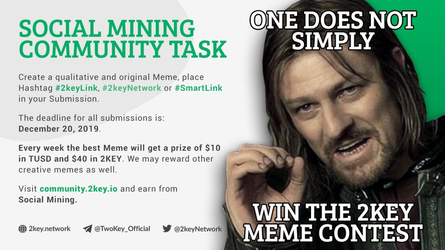 shoot13_'s tweet image. Earn 10$ TUSD and $40 in #2KEY by making #meme ? Join #2keyNetwork Meme Contest, use your skill and creativity and be rewarded. Don't miss this guys! 
#memecontest #crypto #bounty