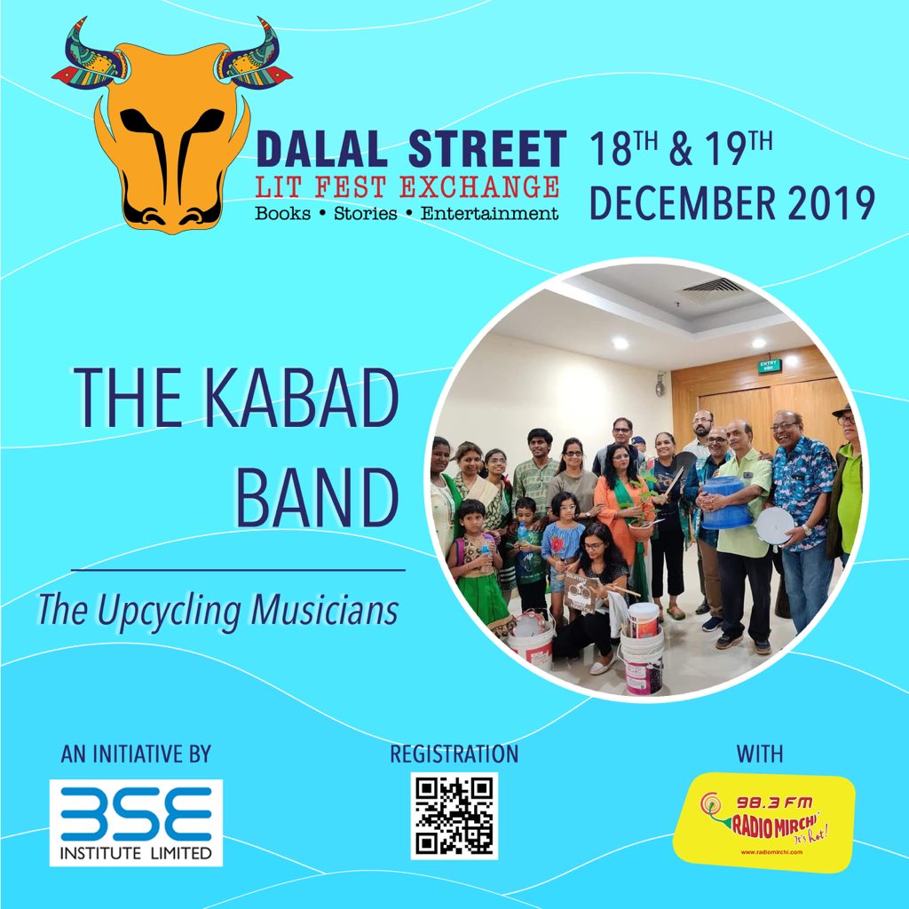 DSLITFest's tweet photo. Don’t miss this special performance by The Kabad Band, a band that uses instruments upcycled water containers to spread awareness on water-centric issues.
19th Dec, 5pm to 7pm!
#DSLFX2019 https://t.co/MmQK3w9vp0