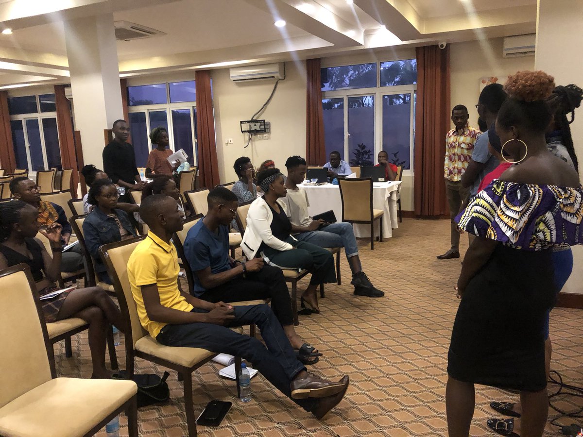 NassaryGlorie's tweet photo. Day 2 of the @MastercardFdn  #YouthThinkTank Refresher Training by @Restless_Uganda was packed with exciting discussions, debate and lessons focused on building our capacity to conduct #Youthledresearch #WeAreRestless https://t.co/unLje2yGQ1