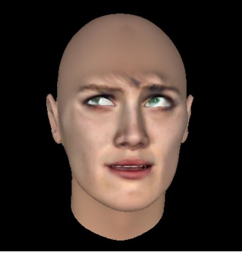 #TerminatorDarkFate  #mackenziedavis 
Tried Photo-generated 3D face with FaceGen, using TDF pics. 

The software I used is old &amp; flawed. Now, everyone can auto-generate 3D models from photos with more advanced AI apps. 

Trying to make entire 3D models of Grace &amp; Sarah💪😍✌️