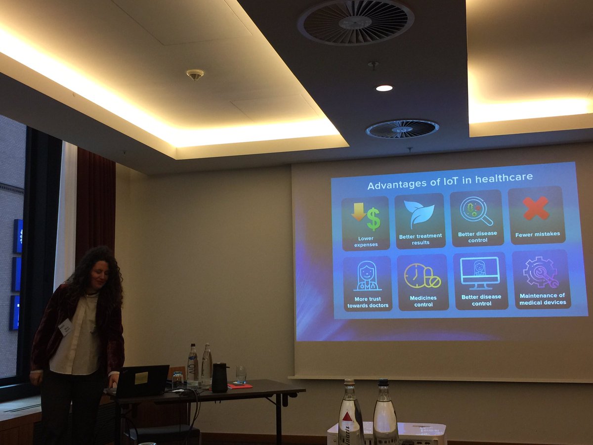 Flo4Princeton's tweet image. Amazing presentation by Maria Revythi from Athens at the @IEEESA impact standards conference re the future opportunity to leverage #IoT in brain diseases. Enabling trust, protecting identity, helping to protect the humans. #TIPPSS