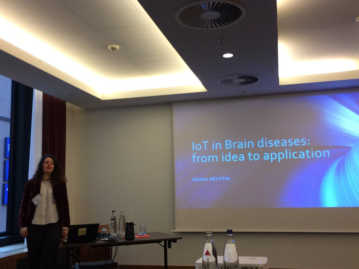 Flo4Princeton's tweet image. Amazing presentation by Maria Revythi from Athens at the @IEEESA impact standards conference re the future opportunity to leverage #IoT in brain diseases. Enabling trust, protecting identity, helping to protect the humans. #TIPPSS