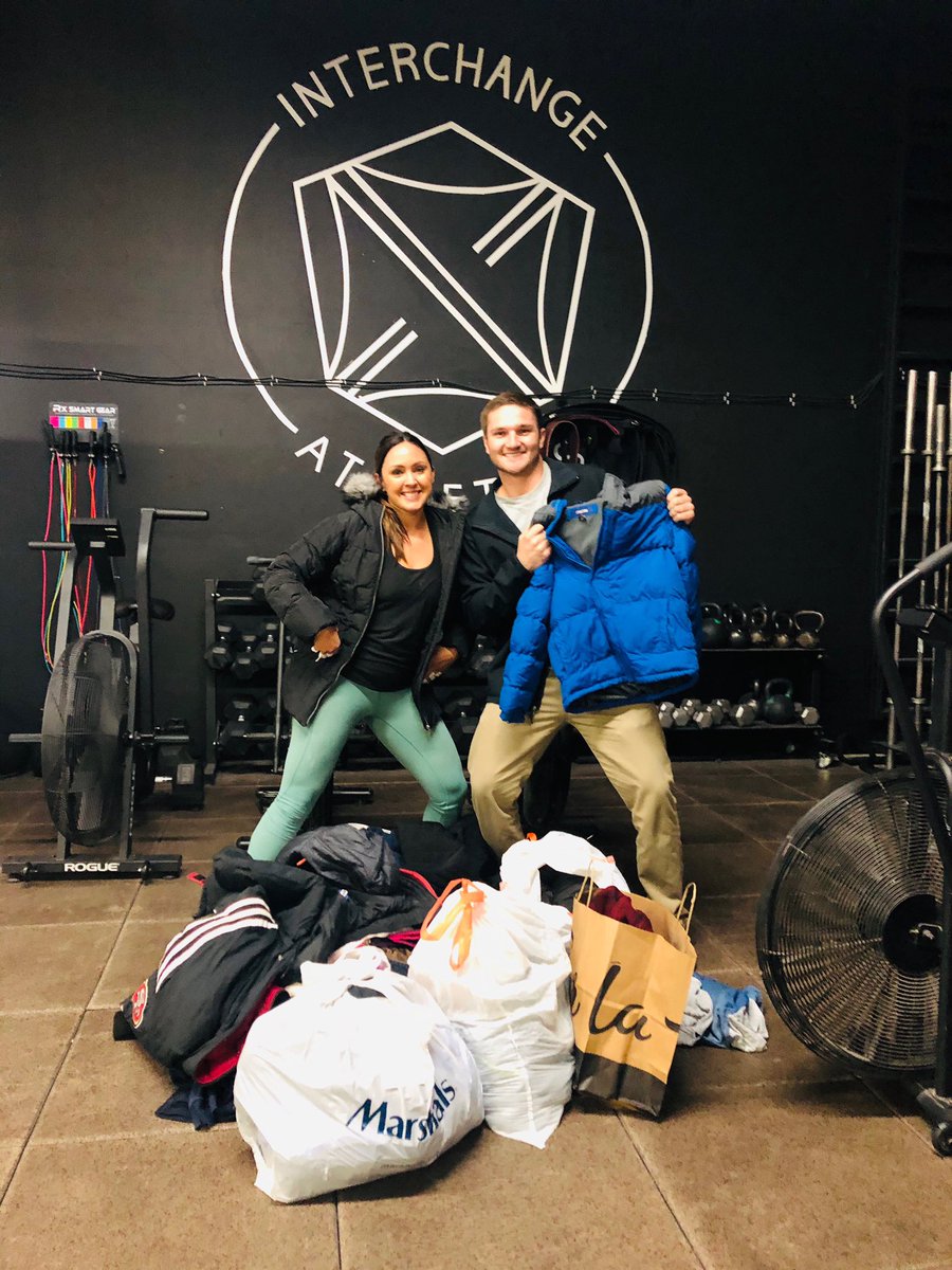 Huge shout out to Coach Amber and the wonderful people at Crossfit Interchange Athletics for throwing together a coat drive for our #FalconFam @Cushman_FHS @CoreyKrisc @smccabe_o @OJA_FalconAP @A_Klein09 @quijas_fhs @KristenWitt13