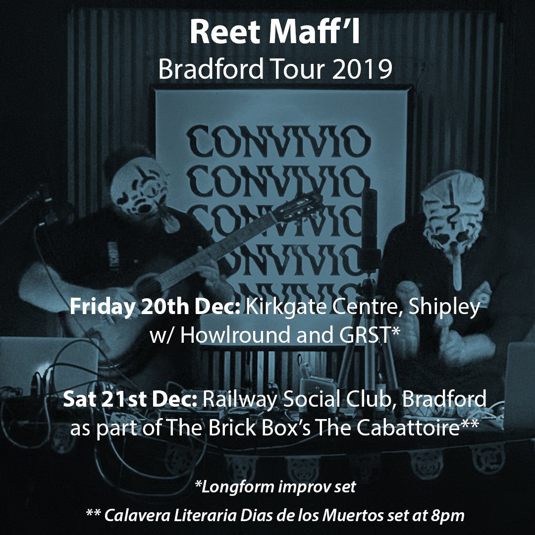 We're kicking off a Bradfordian Tour on Friday at <a href="/kirkgate_centre/">Kirkgate Centre</a>, Shipley for <a href="/ante_art/">Ante</a> w/ <a href="/Howlroundmusic/">Howlround</a> then rounding things off by opening up <a href="/thebrickbox/">The Brick Box Ladies</a>'s #Cabattoir event at 8pm on Sat. Different sets each night. See you down the front.