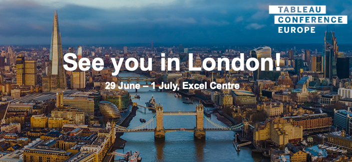Rory_Heath's tweet photo. It's happening! Mark you calendars for 29 June - 1 July. Tableau Conference Europe is headed back to London, this summer. More details on when tickets will be available coming very soon. #data20 https://t.co/FBOOZ7wgK4