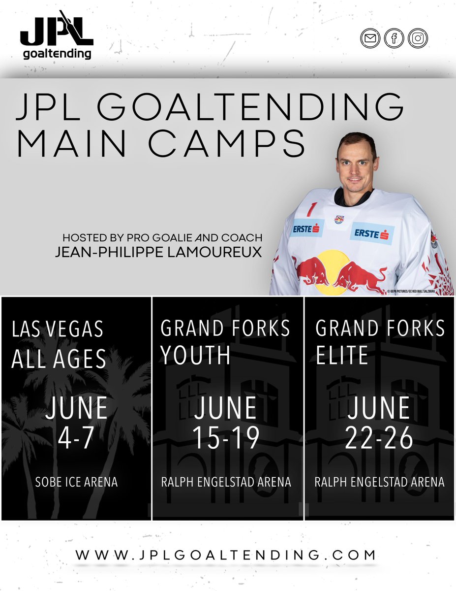 Registration is now live at jplgoaltending.com 👍