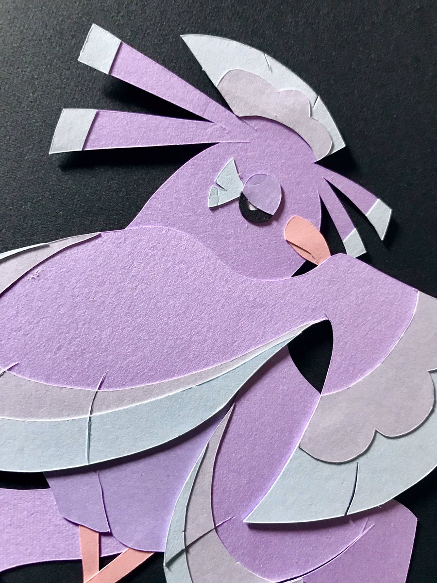 鴉吼鴉 オドリドリまいまいスタイル 切り絵完成 ポケモン オドリドリ 切り絵 鴉吼鴉 オドリドリまいまいスタイル 切り絵完成 ポケモン オドリドリ 切り絵