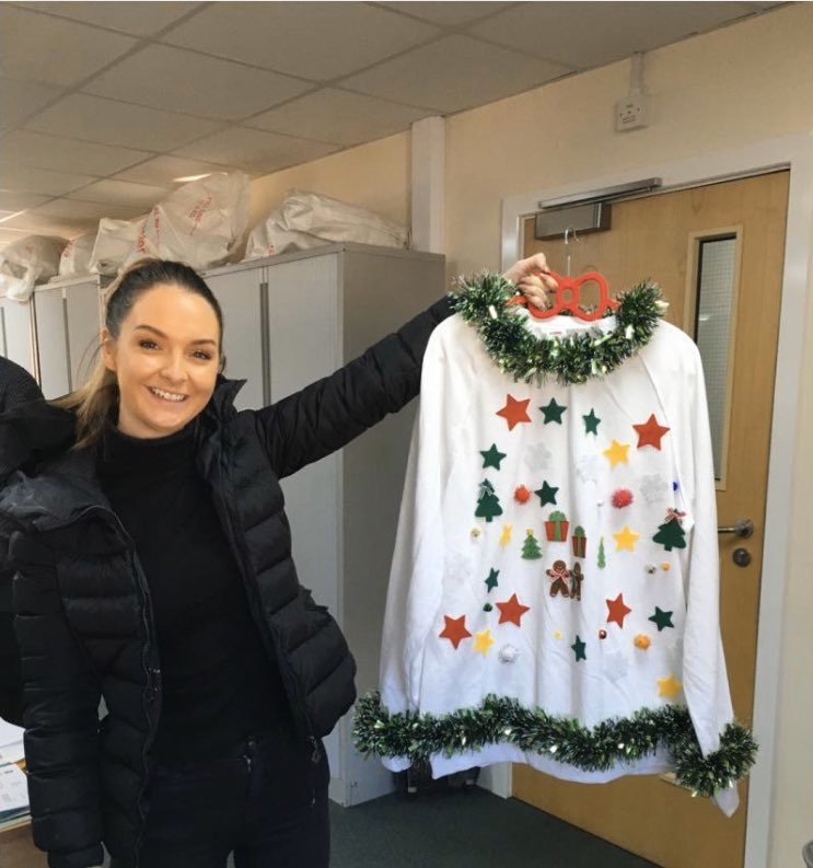 JessopsConstLtd's tweet image. Team @DeltaSimons are the first external consultants back with their #ChristmasJumperDay #jumper, another donation will be made to @savechildrenuk Excellent use of the design kit &amp;amp; tinsel detailing. Don’t forget to like your favourite! #LoveConstruction #festivejumperconstruction