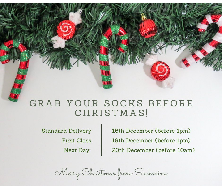 Our Christmas delivery times! Order now in time for Christmas!❄️