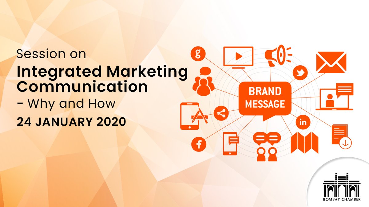 BombayChamber's tweet photo. Join us for a session on #IntegratedMarketingCommunication – Why and How on January 24, 2020. Mr Madhukar Sabnavis, VC &amp; Director Client Relations, Ogilvy India, will share his insights on how to manage content/channels in the media world. Register here https://t.co/kSVX9kDsgi https://t.co/8BMuWssgZz