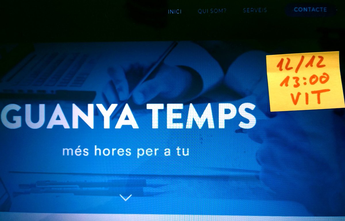 Com passa el temps! ⏳ Només falten dos dies per la presentació de Guanya Temps. T'apuntes? Et donarem 3 eines per gestionar el temps, et regalarem la peça que et falta i et convidarem a un vermut. Què més es pot demanar?  #GuanyaTemps #Cooperativa #Emprenedoria