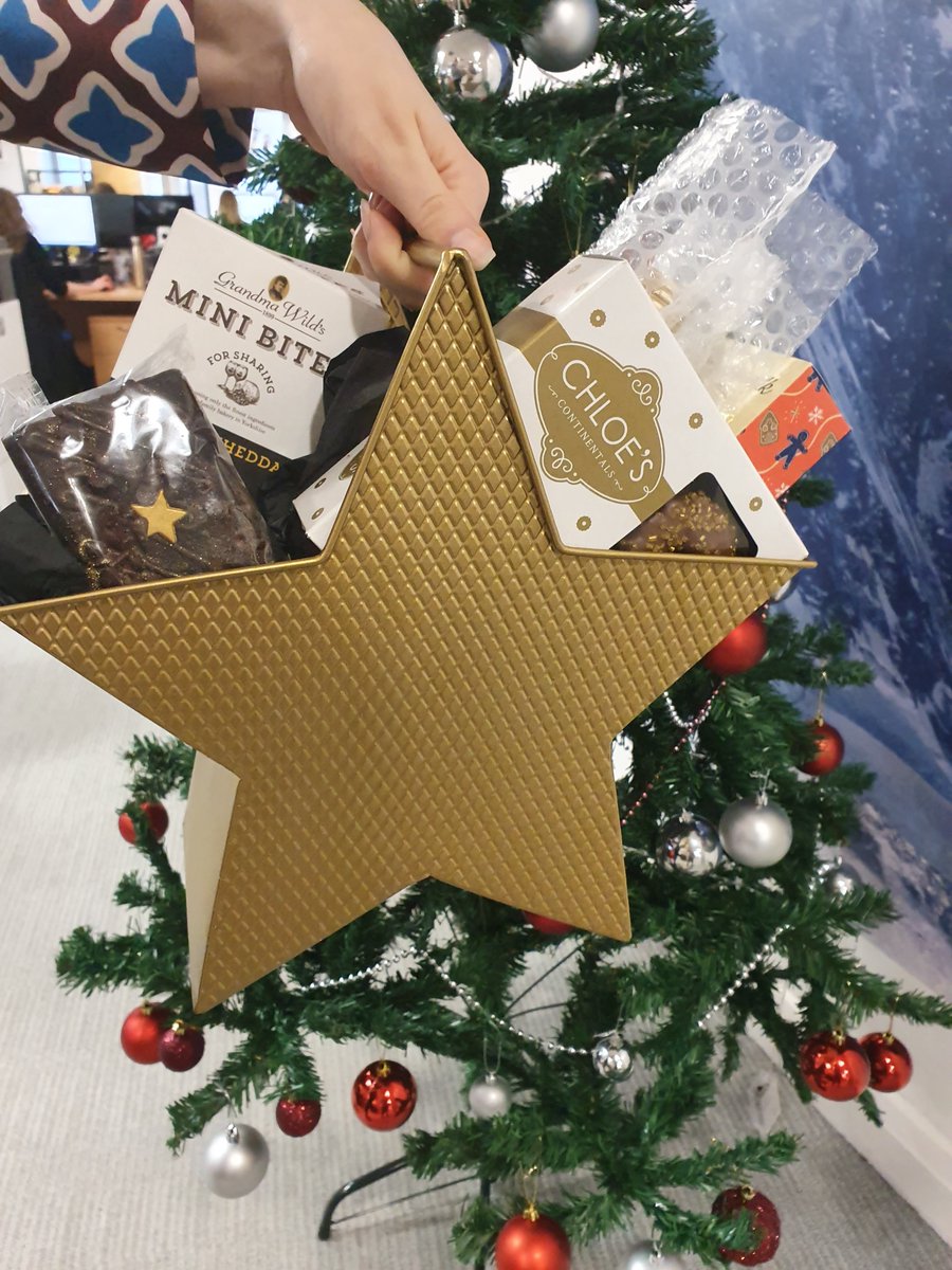 Thank you to David Bisgrove and colleagues <a href="/jupiter_hotels/">Jupiter Hotels Ltd</a> for this beautiful #festive #star #hamper ⭐. We were delighted to receive this and the team are looking forward to enjoying it. We look forward to another fruitful partnership in 2020 and beyond! 🎁🌟🎄