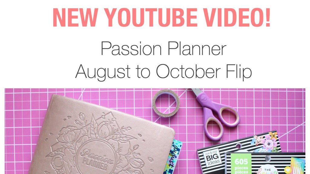 Good morning planner friends! One of the latest videos on my channel 💜 check out my Passion Planner spreads!