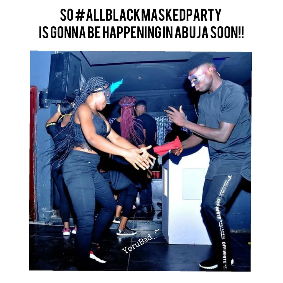 dreamchaserjtk's tweet photo. Abuja get ready!!! Go follow @Allblackmasked1 we bringing π₯
#abujamidnightmagic #abmp20 #theblackwave https://t.co/Pfd4JncCnp