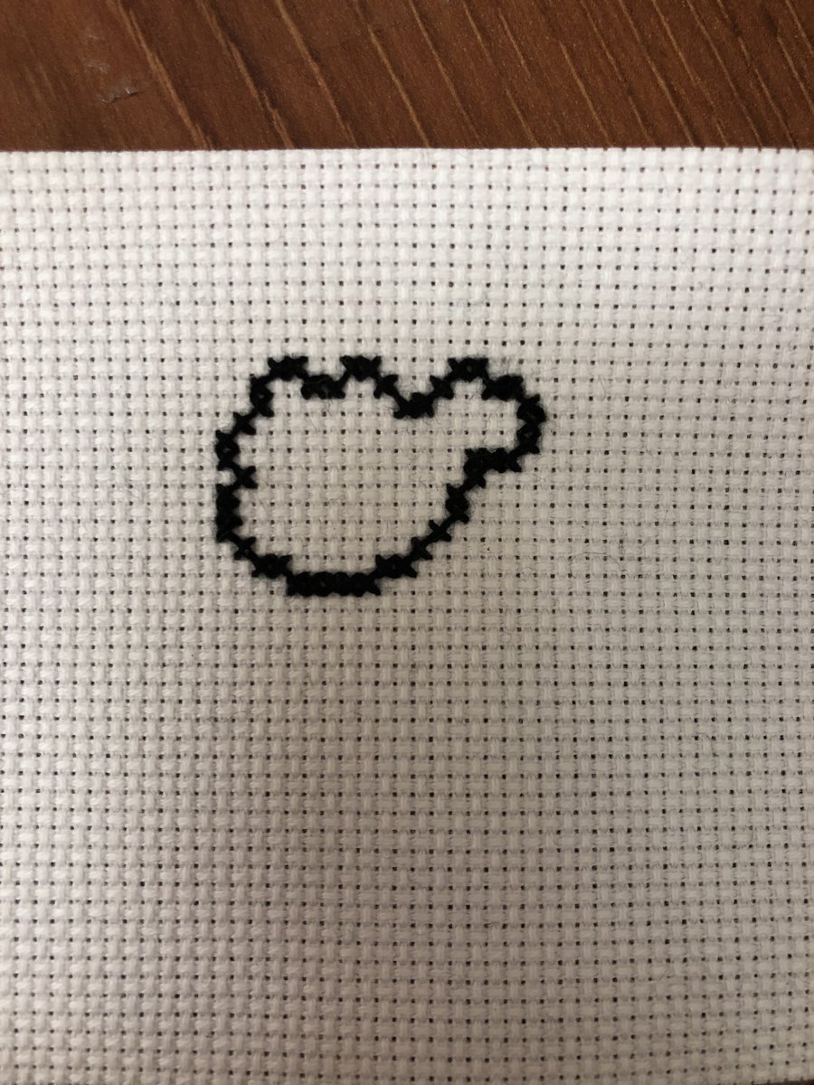 みーん 今からナマコブシをクロスステッチしようと思います O クロスステッチするの久しぶりだー