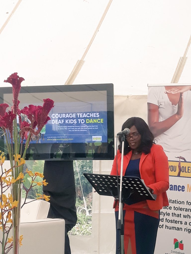 Sarah_McCan's tweet photo. 'Rights come with responsibilities and tolerance is a foundation stone for the realisation of rights' @BlessieGore launching the #ToleranceMatters campaign today #HumanRightDay https://t.co/jaQTsCJhJ4
