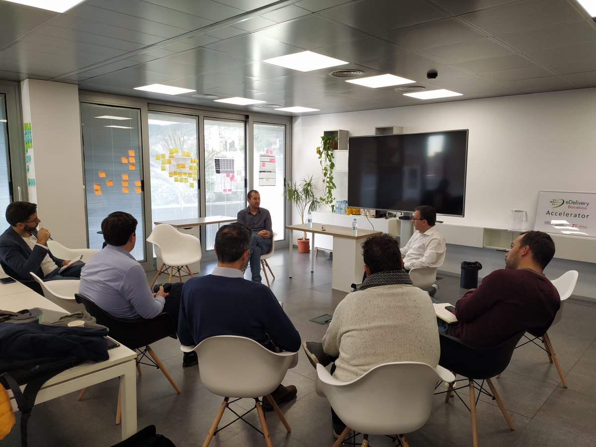 LaSalleTechnova's tweet image. #AlbertoArias #Freshperts, with the aim of transfering mutual knowledge and dealing with different challenges of the #LogisticSector, participated in the Corporate Session of the 2nd Ed of @eDeliveryBCN #AcceleratorProgram.
@LaSalleTechnova  @LaSalleBCN @fomenti @ConsorciZF