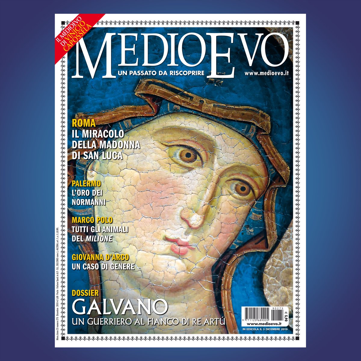 IN EDICOLA!! 
medioevo.it
•
#inedicola #dicembre #medioevo #roma #palermo #sanluca #santamariadelpopolo #giovannadarco #galvano #mostre #normanni #marcopolo #ilmilione #musica  @vcapossela #toano #pievi #beatoangelico #pietroperugino #viaggi #turismo #slowtourism