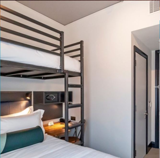 omc_dac's tweet photo. The Hendrick Hotel was a different type of project for OMC Technologies. We designed, fabricated and installed several steelworks packages including service risers and high quality balustrading, but fabricating and installing bunk beds was a new departure for OMC. https://t.co/0mh2d1UKA2