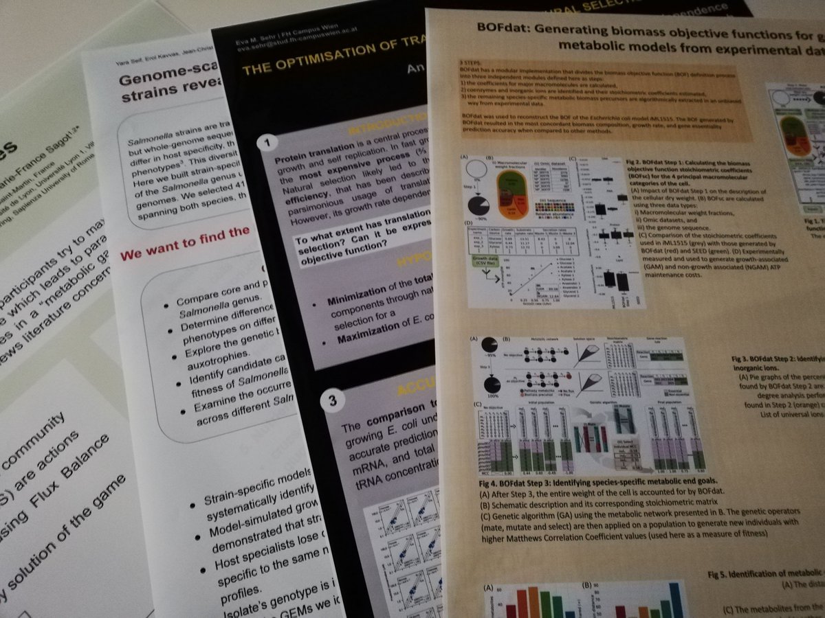 EvaSehr's tweet image. Posters are printed for todays conference simulation in the frame of the lecture #ComputationalSystemsBiology by Jürgen Zhangellini @enit7677 at @FHCampusWien. Looking forward!