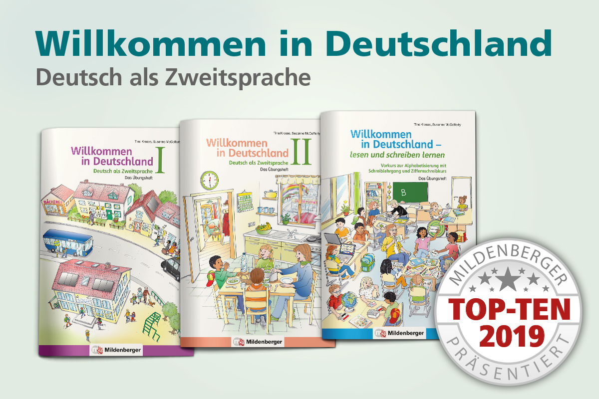 Schulverlag's tweet photo. Aus unserer Übungsreihe #DaZ / #DaF sind unsere Übungshefte "Willkommen in Deutschland" in den Top 10 unserer Bestsellerliste. 
 https://t.co/5ro8GjE2l9

#mildenbergerverlag #Übungshefte https://t.co/NltPPWizBt
