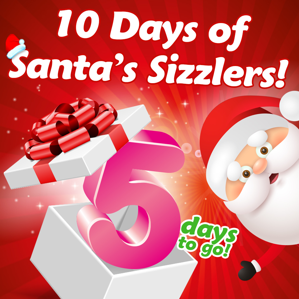 We love our fans so much &amp; are SO excited... in 5 days time we will launch our 10 Days of Santa's Sizzlers!  🎅🏽🎅🏾🎅🏿🎅🏻

10 days of giveaways -so keep your eyes peeled! 🤩🥳😎🤓

What brands do you wish to see being given away?  Tell us in the comments below!