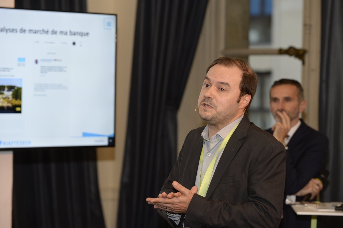DevanceApp's tweet photo. Olivier MISSE and Marc-Elie Caspar @ AFTE Journées #afte #devance #westernunion #innovation #makethingshappen https://t.co/m6hCpoH6xW
