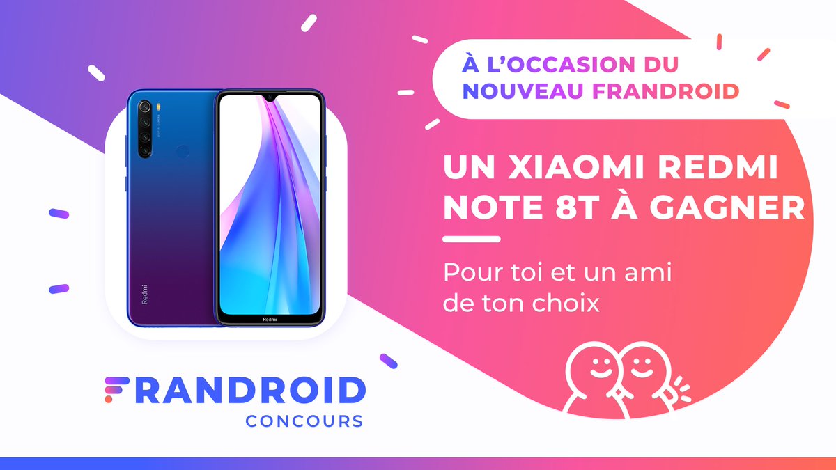 Frandroid change ! Et pour fêter ça, on lance un concours 🎁 ! Pour participer : 👉 Follow @twandroid + RT ce tweet 👉 Invite un ami à jouer en réponse à ce tweet avec le hashtag #frandroid Tirage au sort : 25/12 🕒 Le mégaconcours sur Frandroid : frandroid.com/humanoid/conco…