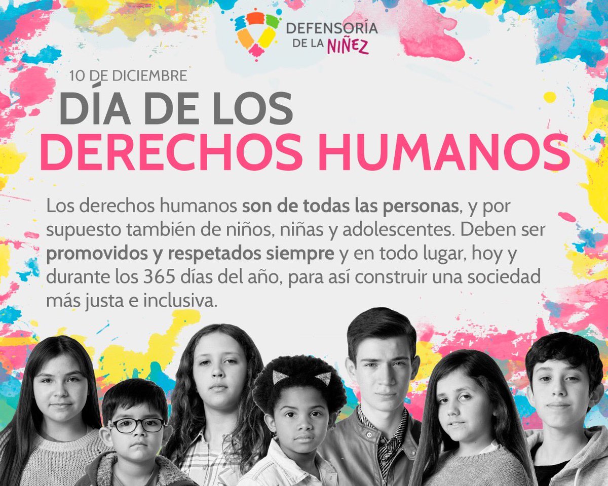 Pa__tty's tweet photo. Hay quienes siguen sin entender q niños, niñas y adolescentes son sujetos d derechos y hoy, en el #DiaDeLosDerechosHumanos #HumanRightsDay2019 #HumanRightsDay es imprescindible reforzar q ellas y ellos no son objetos y tienen tantos ddhh como los adultos! #todossomosdefensores https://t.co/dIduGwZf1t