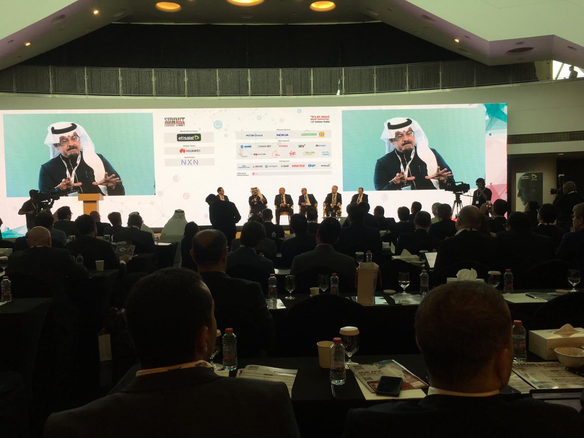 TelecomReviewME's tweet photo. Dr. Ahmed Sindi, CEO of Dawiyat explains that the company offers infrastructure in a neutral way. "We provide a new 5G model. We build towers that are connected to fiber backbone."
#TelecomReviewSummit2019 https://t.co/9ENtv7UzQN