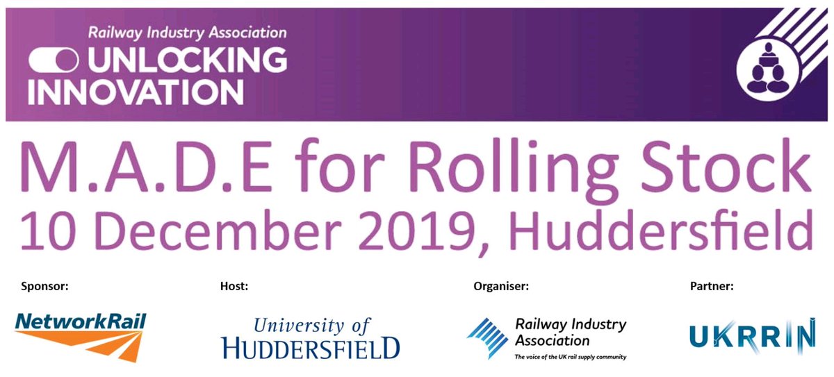 railsmart's tweet image. Today we head to @HuddersfieldUni with @railindustry @networkrail @UKRRIN to talk #innovation in #rail.
@LUCYLucyprior will be giving one of the infamous elevator pitches, covering #RailSmart by @3Squared 

#RIAmember #digitalrailway #IntelligentInfrastructure #onerailway