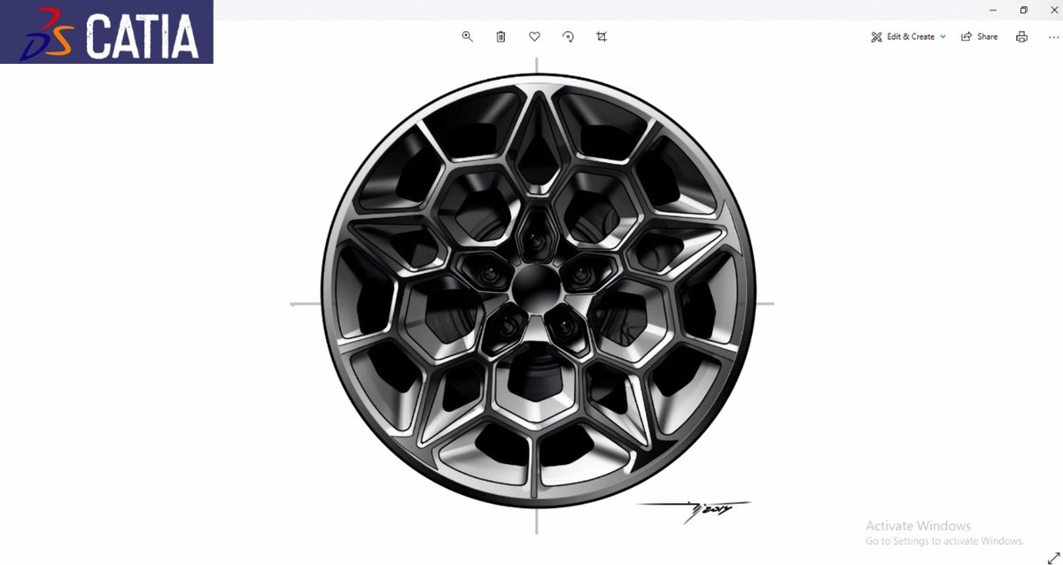 DesignCentreICI's tweet photo. CATIA ALLOY WHEEL RIM
#autocad #3dsmax #sketchup #catia #interiordesigning
#medicaps #CDGI #SVCE #ACROPOLISE #MIST #SDPS
#coreldraw #googlesketchup #autocadtraininginstitute #designcentre #Tesla #Cybertruck
https://t.co/UgMvFfxz8d https://t.co/942M01ZqGs